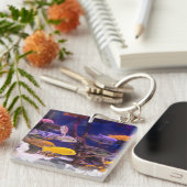 水族館をテーマにした水槽 キーホルダー (正面右)