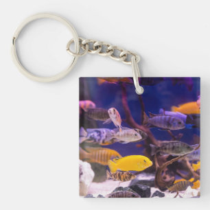 水族館をテーマにした水槽 キーホルダー