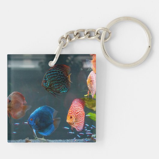 水族館をテーマにした水槽 キーホルダー (裏面)