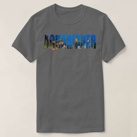 水族館アクアリスト魚ホビーアクースキャピング1 Tシャツ (デザイン正面)