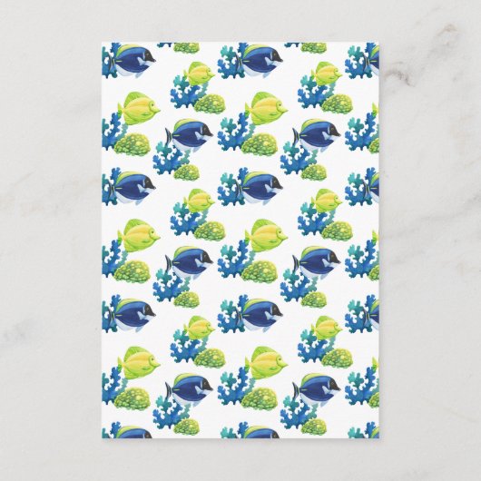 水族館カラフルのエンクロージャカード エンクロージャーカード (裏面)