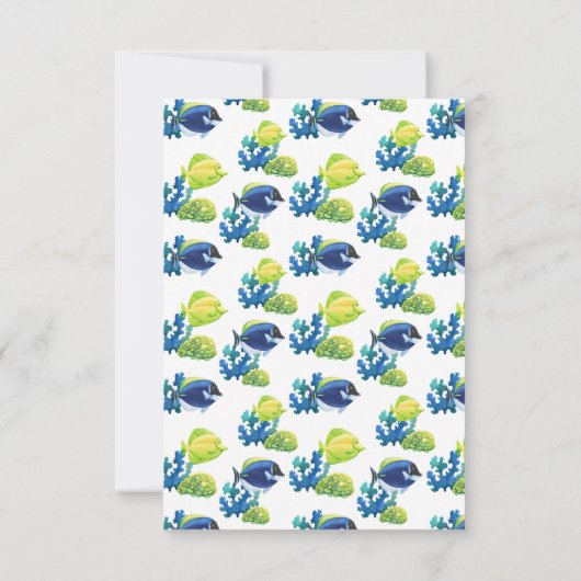 水族館カラフルの食の選択肢 出欠カード (裏面)