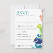 水族館カラフルの食の選択肢 出欠カード (正面)