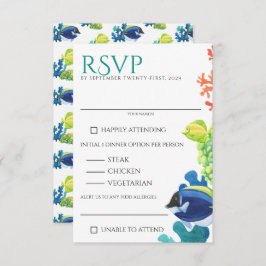 水族館カラフルの食の選択肢 出欠カード