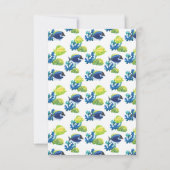 水族館カラフル応答カード 出欠カード (裏面)