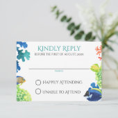 水族館カラフル応答カード 出欠カード (スタンド正面)