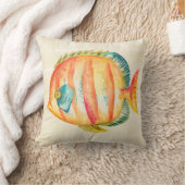 水族館カラフル魚 クッション (ブランケット)