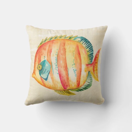 水族館カラフル魚 クッション (裏面)