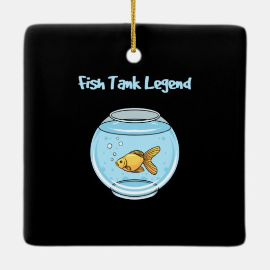 水族館キーパー – 魚タンク伝説 セラミックオーナメント (裏面)