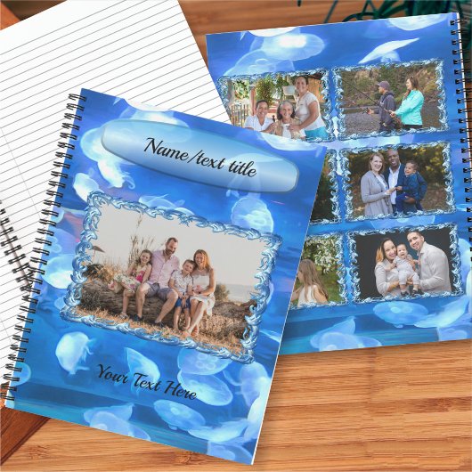 水族館クラゲ撮影コラージュ0925 ノートブック