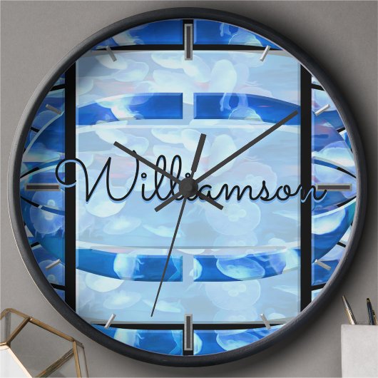 水族館クラゲ0925時計 壁時計