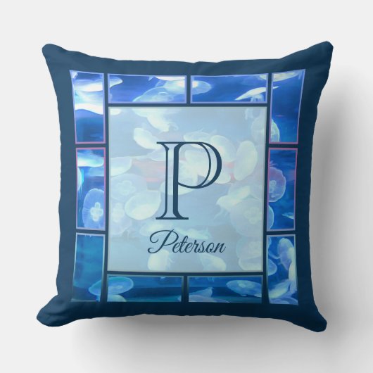 水族館クラゲ0925 クッション (正面)