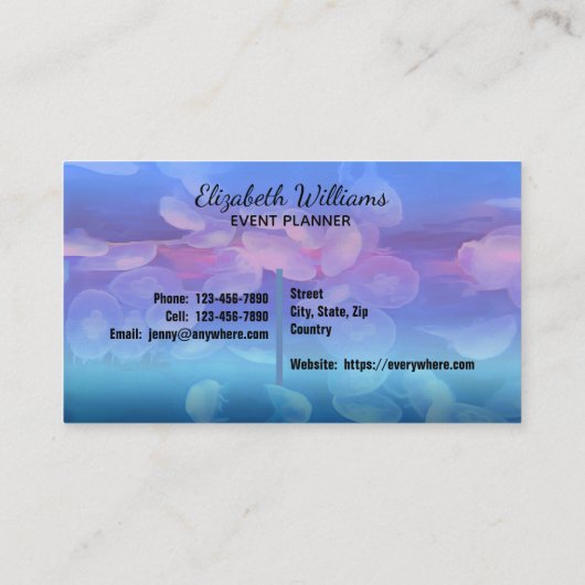 水族館クラゲ0925 名刺 (裏面)