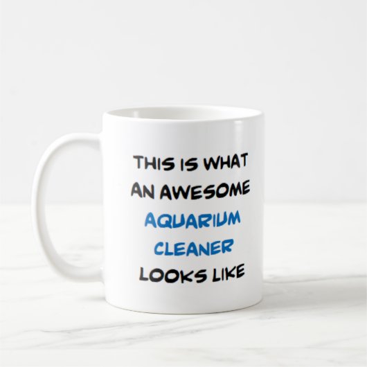 水族館クリーナー素晴らし、コーヒーマグ コーヒーマグカップ (左)