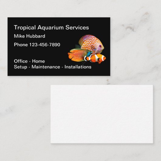 水族館サービスプロフェッショナル 名刺 (正面/裏面)