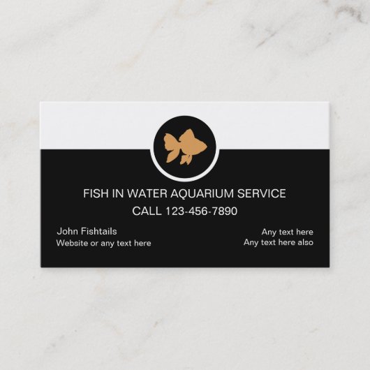 水族館サービス名刺 名刺 (正面)