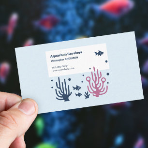 水族館サービス – 魚とサンゴ 名刺