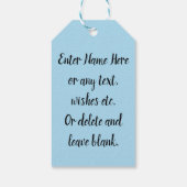 水族館パーソナライズされたのオーナーに最適なアンジェルフィッシュ ギフトタグ (裏面)