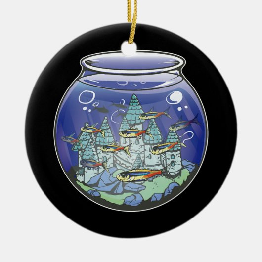 水族館フィッシュキャッスル セラミックオーナメント (正面)