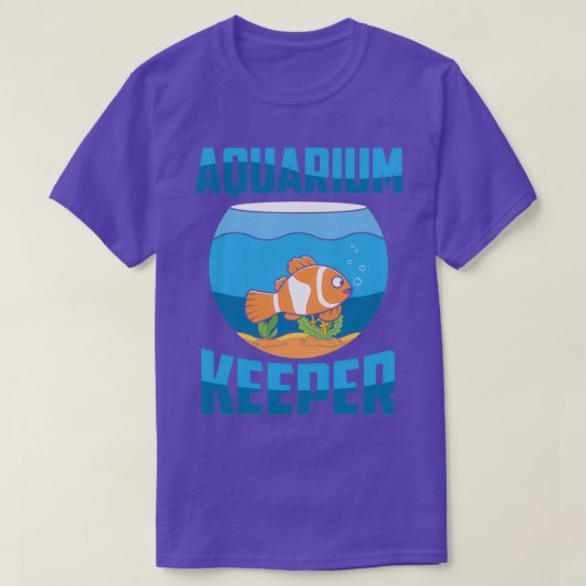 水族館フィッシュキーパーフィッシュ4 Tシャツ (デザイン正面)