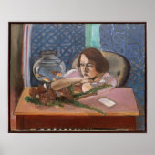 水族館マティスの前の人 ポスター (正面)