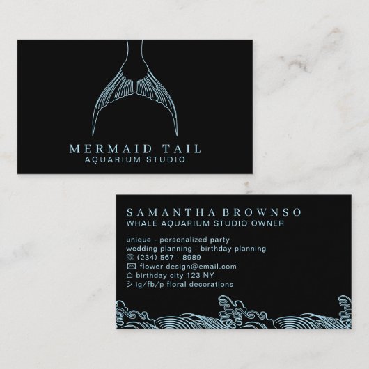 水族館マーメイドテール 名刺 (正面/裏面)