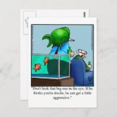 水族館ユーモアポストカード「スペクタクル」 ポストカード (正面/裏面)