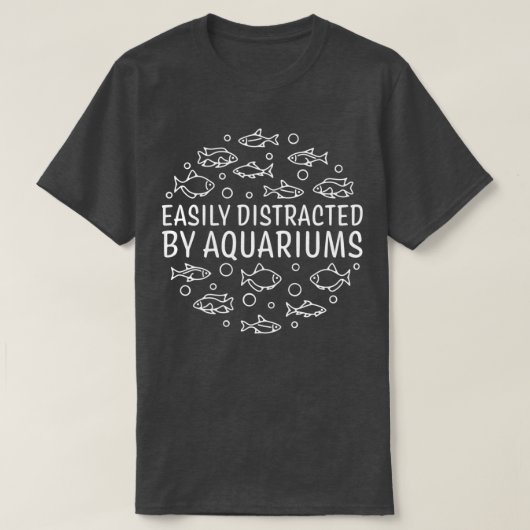 水族館ラウンドデザイン Tシャツ (デザイン正面)