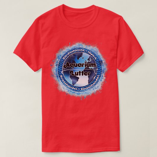 水族館ルターのロゴ Tシャツ (デザイン正面)