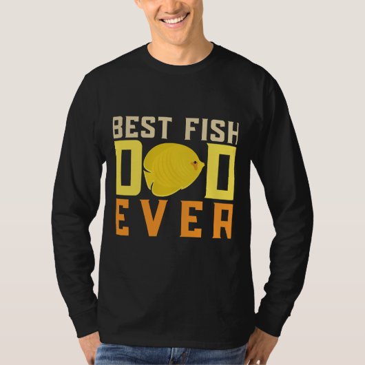 水族館主最高の魚パパEver 保 Fish Tシャツ (正面)
