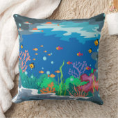 水族館化粧枕 クッション (ブランケット)