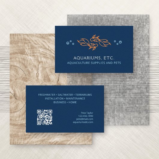 水族館池魚ペットストア 名刺
