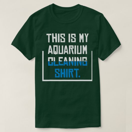 水族館清掃シャツIこれは私の水族館クレア Tシャツ (デザイン正面)