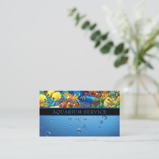 水族館清掃整備事業用車 名刺 (スタンド正面)