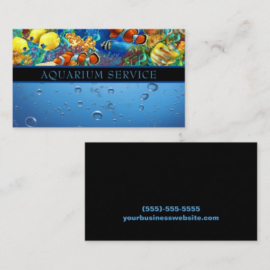 水族館清掃整備事業用車 名刺 (正面/裏面)