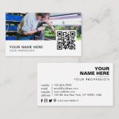 水族館清掃QRコード 名刺 (正面/裏面)