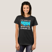 水族館男性へ女性魚タンクリーフキーパー Tシャツ (正面フル)