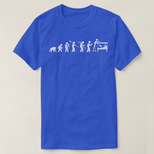 水族館進化フィッシュキーパーフィッシュキープアクースカ Tシャツ (デザイン正面)