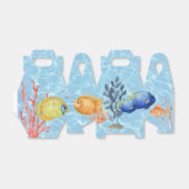 水族館魚とサンゴ水中テーマ フェイバーボックス (折り畳みなし)