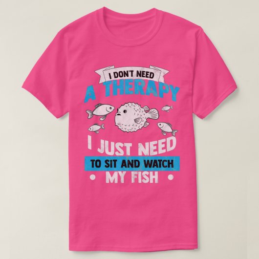 水族館魚の宝石学ゴールドフィッシュリーフビバリウム Tシャツ (デザイン正面)