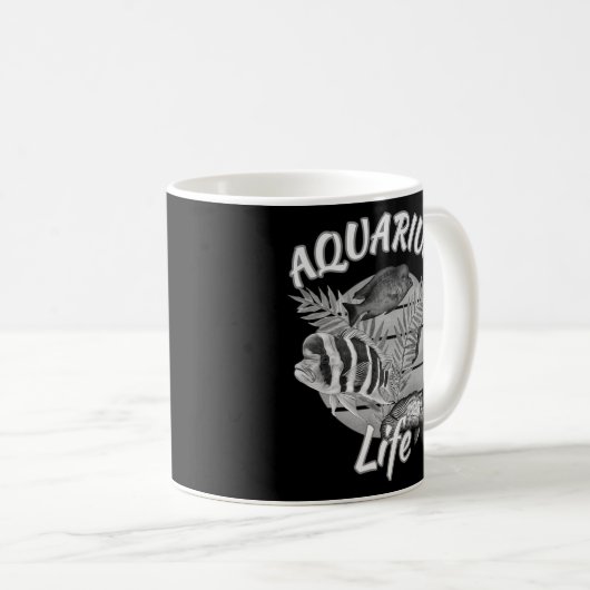 水族館魚の生活前野土佐チクリッドさくらんぼエビ コーヒーマグカップ (正面右)