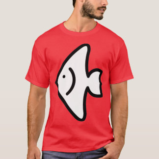 水族館魚デザイン漁獲デザイン Tシャツ