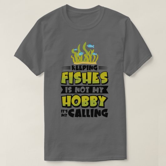 水族館魚飼育魚ホビーアクアリウムキーパー1 Tシャツ (デザイン正面)