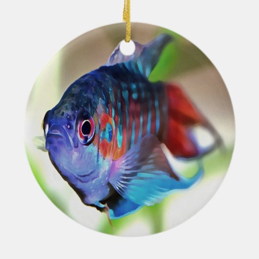 水族館魚 セラミックオーナメント (裏面)