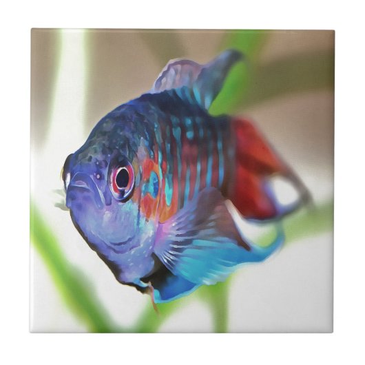 水族館魚 タイル (正面)