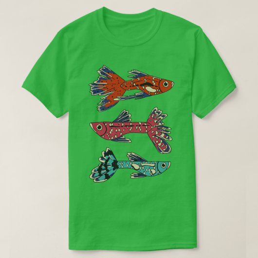 水族館魚 Tシャツ (デザイン正面)