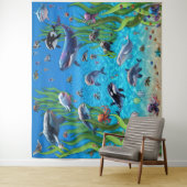 水族館1パーティーバックドランドウォールタペストリー タペストリー (インサイチュ)