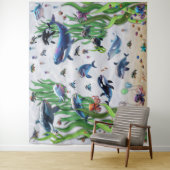 水族館2パーティーバックドランドウォールタペストリー タペストリー (インサイチュ)