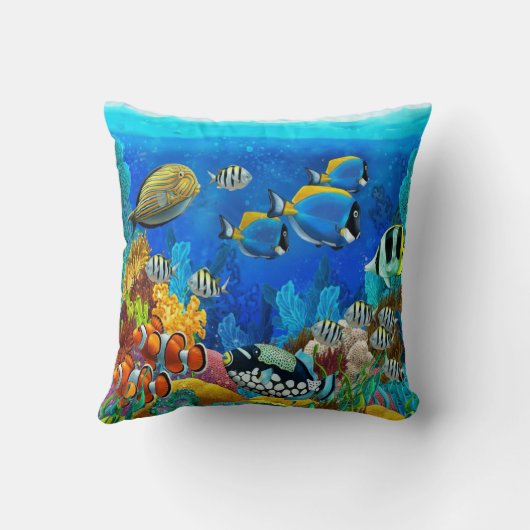 水族館 クッション (裏面)