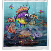 水族館 シャワーカーテン (正面)